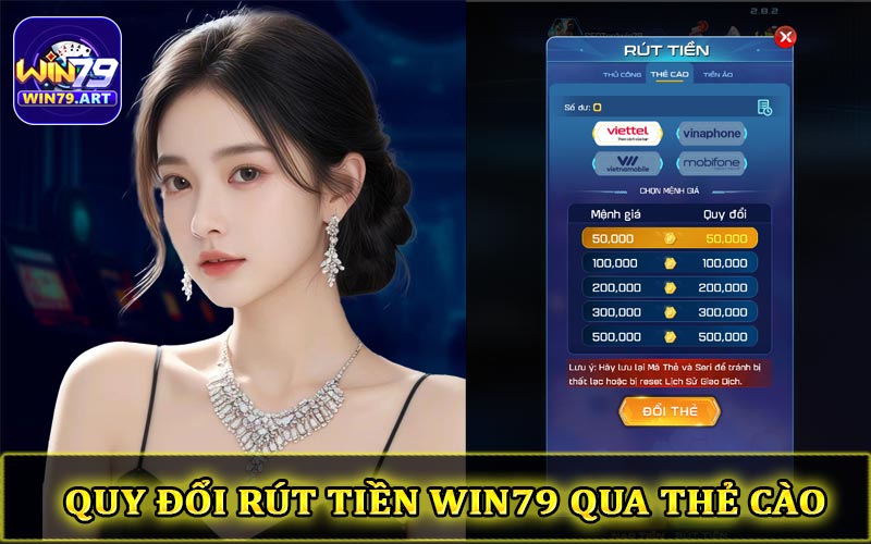 Hướng dẫn rút tiền Win79 qua thẻ cào